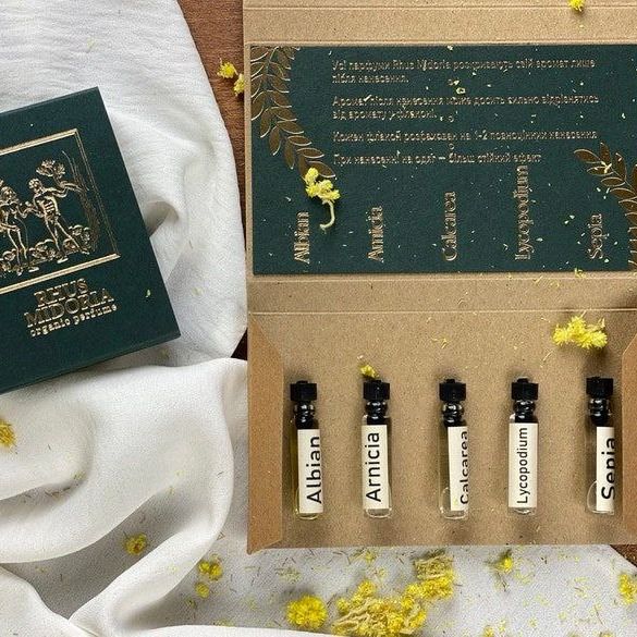 5 Echantillons de parfum bio pour femme - Floraux et Fruités - Rhus Midoria - 2