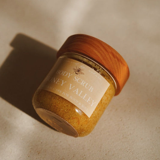 Gommage pour le corps naturel "Honey Valley" - body scrub - exfoliant pour le corps - exfoliant