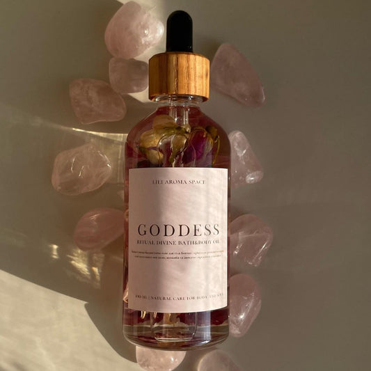 Huile_corporelle Goddess aux cristaux de quartz